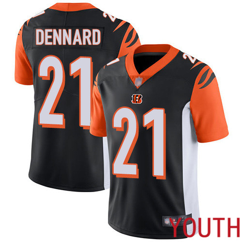 Cincinnati Bengals Limited Black Youth Darqueze Dennard Home Jersey NFL Footballl #21 Vapor Untouchable